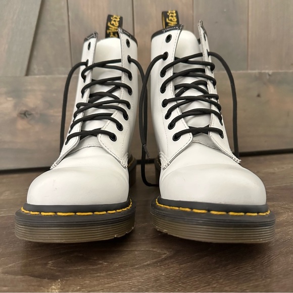 Dr. Martens 1460 Smooth White Boots - Picture 4 of 16